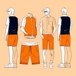 orange shorts image